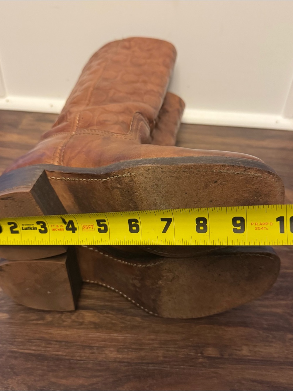 Rare Vintage Frye x Coach Collaboration Embossed Signature Leather Campus Boots - Picture 10 of 14